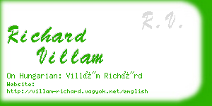 richard villam business card